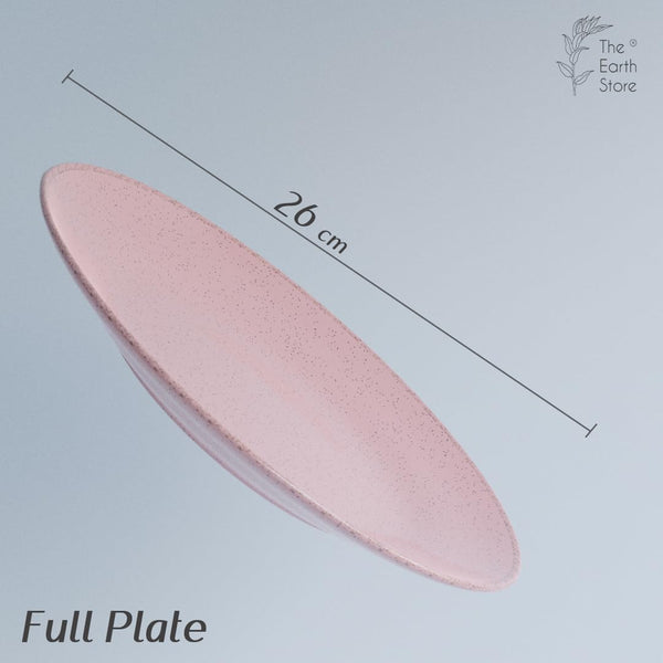 pink dinner plate