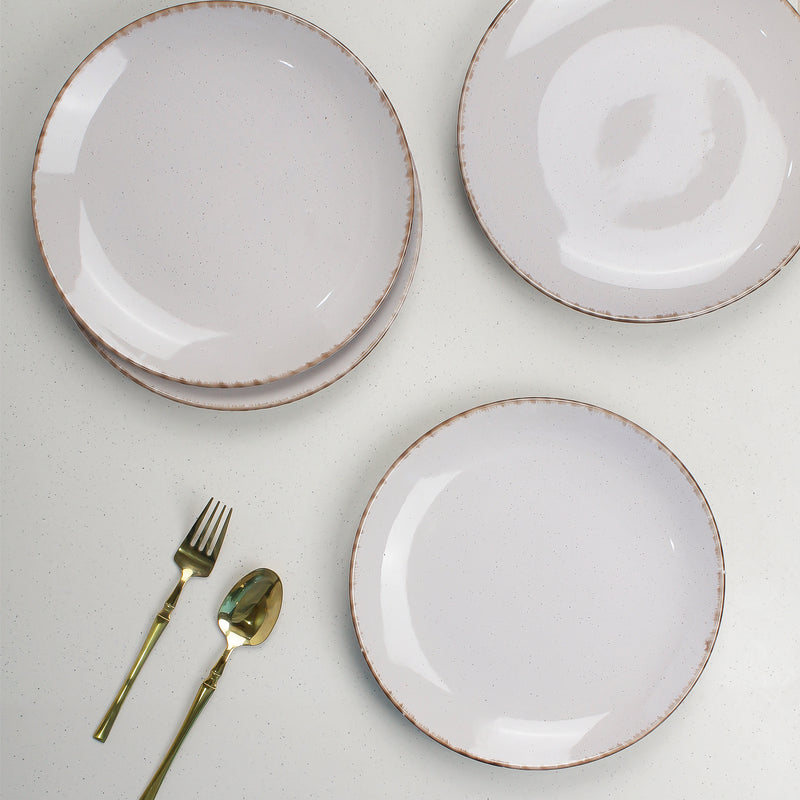Glossy Lavender Marble Dinner Plates Set of 6