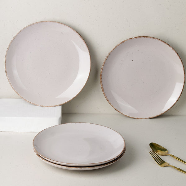 Glossy Lavender Marble Dinner Plates Set of 6