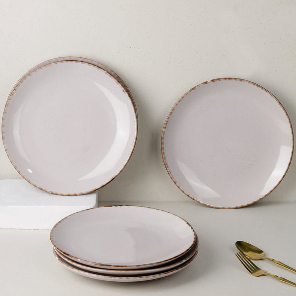 Glossy Lavender Marble Dinner Plates Set of 6